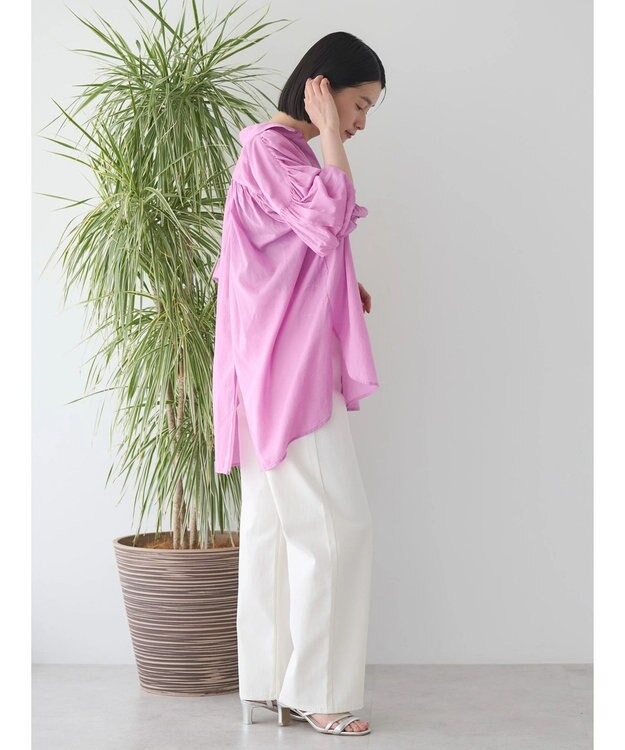 AMERICAN HOLIC カルゼギャザーシャツチュニック Pink