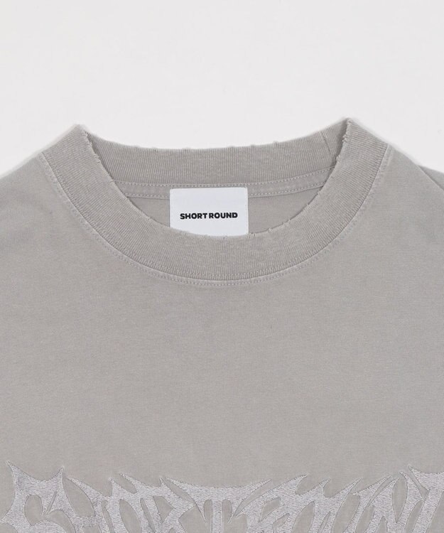 WEGO ブリーチレイヤードグラフィックT（LS） グレー