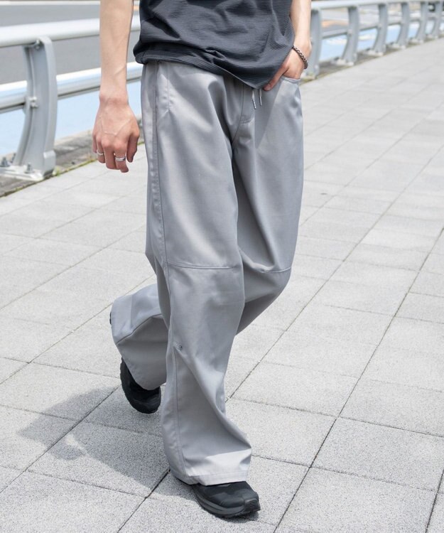 WEGO 【機能パンツ】接触冷感ペインターパンツ グレー