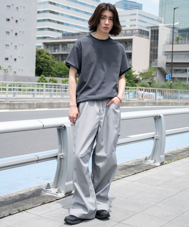 WEGO 【機能パンツ】接触冷感ペインターパンツ グレー