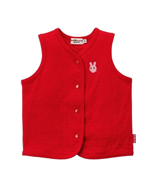 MIKI HOUSE HOT BISCUITS 【70-110cm】 接結天竺素材 ベスト