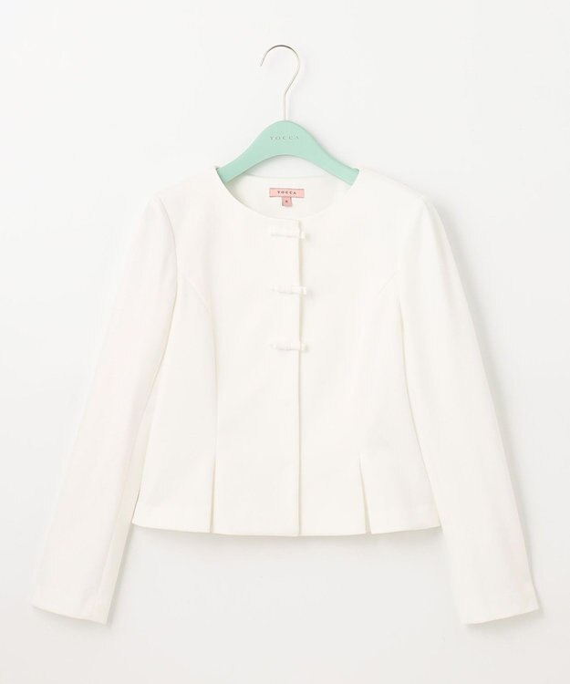 TOCCA 【消臭】PRESENT BOW ジャケット アイボリー系