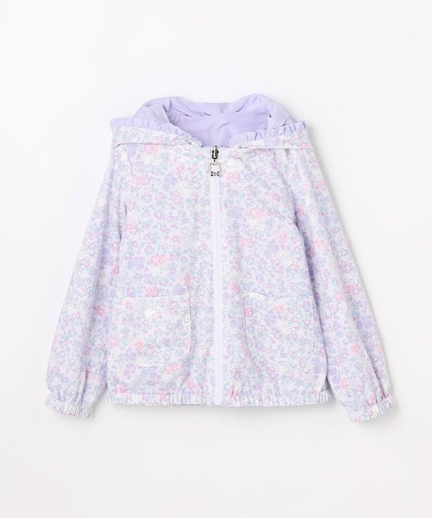 ANY KIDS 【フード取り外し/洗濯機可能】撥水加工リバーシブルゾン ラベンダー