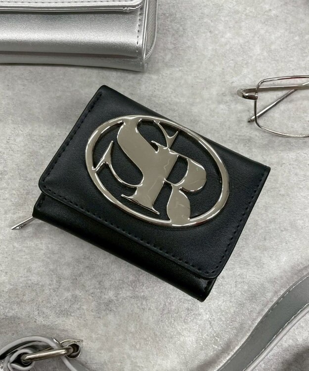 WEGO ラウンドロゴウォレット ブラック