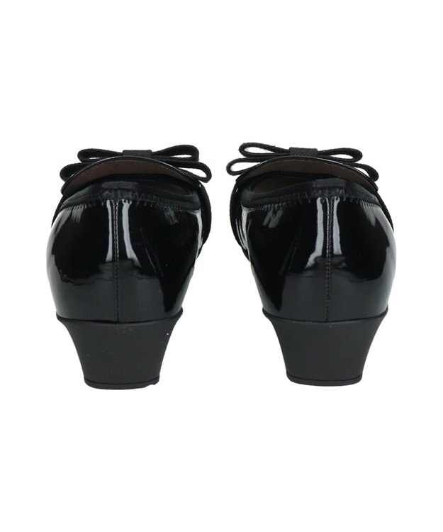 Bridget Birkin ＜3E＞【Bridget Birkin Walk】スクエアオペラコンフォートシューズ ブラックエナメル