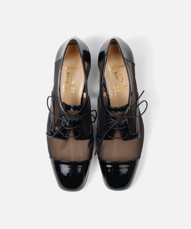 BONTRE 【LucaGrossi/ルカグロッシ】シアーレースアップシューズ/CH567-XS ブラック