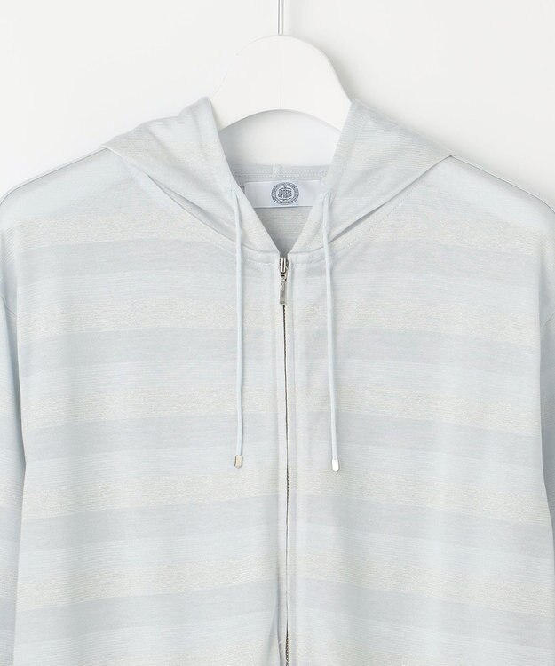 J.PRESS LADIES 【洗える】シアーライトパーカー ライトサックス系