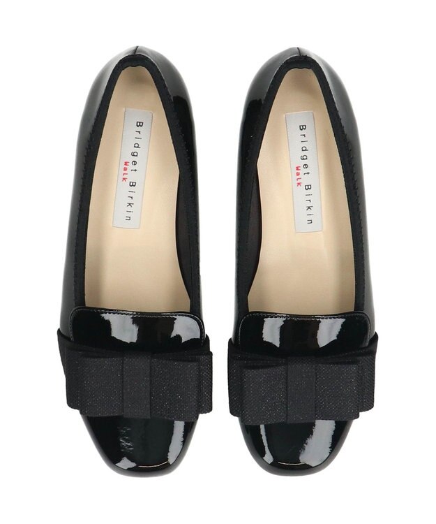 Bridget Birkin ＜3E＞【Bridget Birkin Walk】スクエアオペラコンフォートシューズ ブラックエナメル