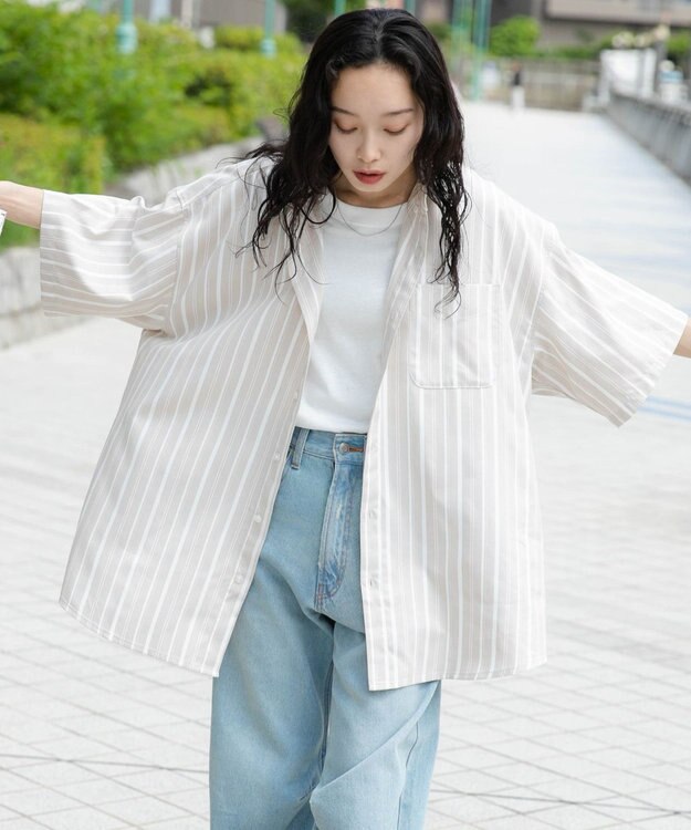 WEGO 【ユニセックス着用ITEM/シワになりにくい】イージーケアオックスフォードシャツ（S） ベージュその他