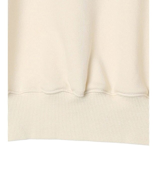 earth music&ecology ウラケロゴ短丈プルオーバー Ivory