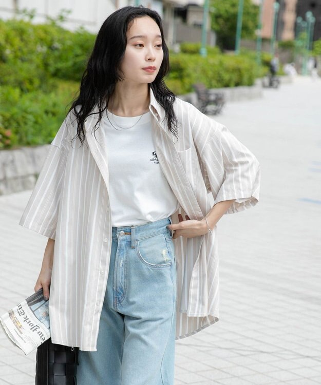 WEGO 【ユニセックス着用ITEM/シワになりにくい】イージーケアオックスフォードシャツ（S） ベージュその他