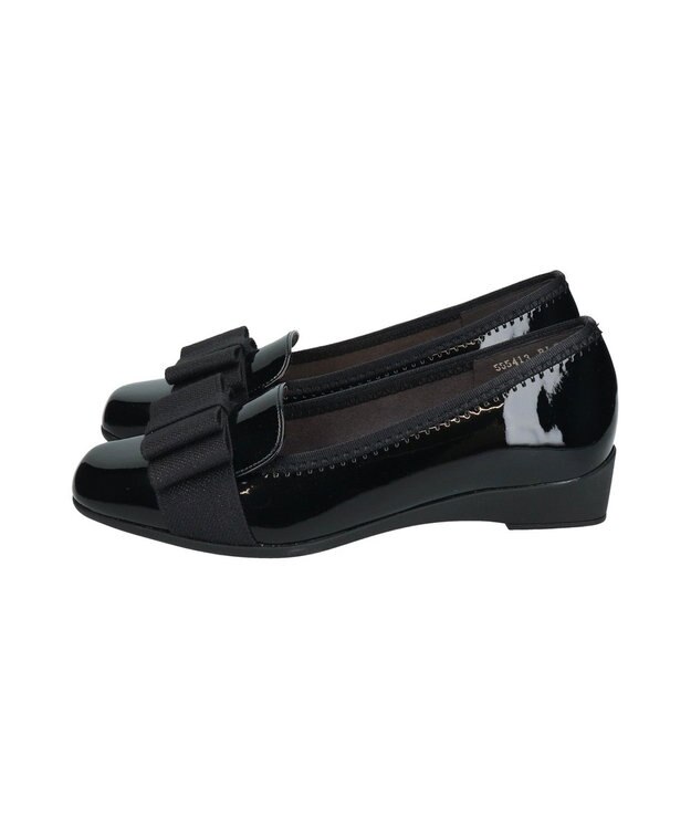 Bridget Birkin ＜3E＞【Bridget Birkin Walk】スクエアオペラコンフォートシューズ ブラックエナメル