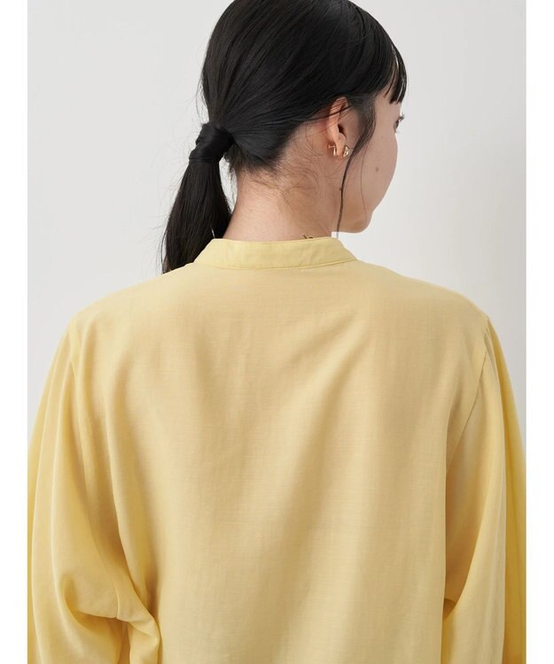earth music&ecology ボリュームタック袖ブラウス Yellow