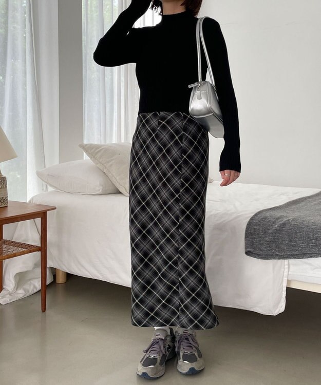 WEGO リブハイネックショートニット ブラック