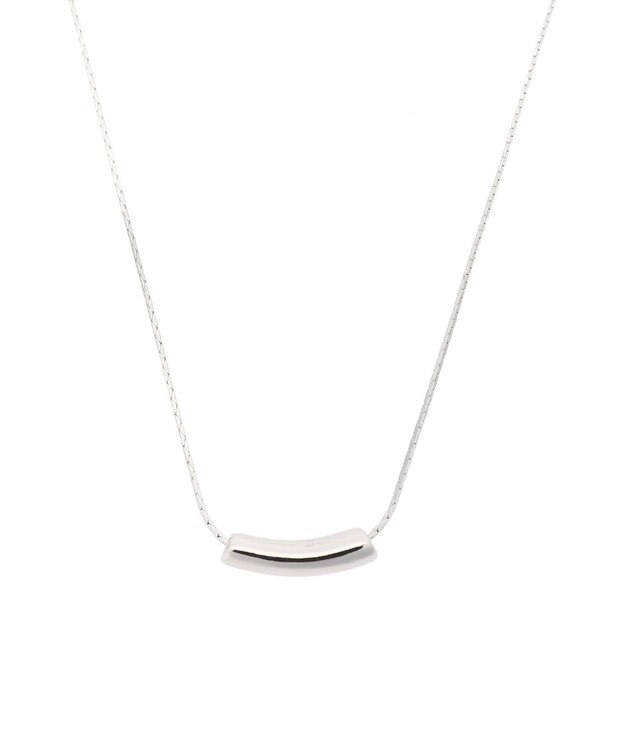 AMERICAN HOLIC 変形メタルバーネックレス Silver