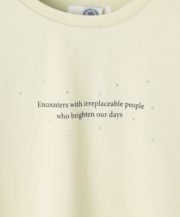 J.PRESS LADIES 【洗える】ロゴTEE カットソー ライム系