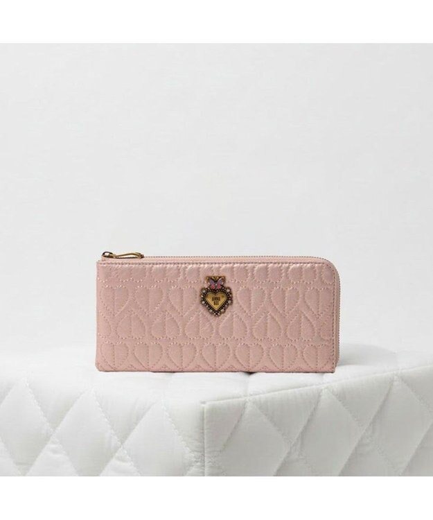 ANNA SUI ドリーミー Lファスナー長財布 ピンク