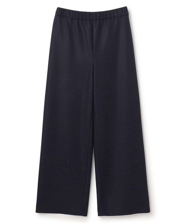 BEIGE， MONTAIGNE / ウエストゴムウールワイドパンツ Navy