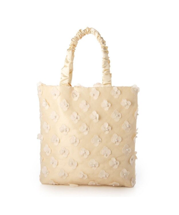 UNBILLION カシュカシュ cachecache / 3Dフラワー刺繍トート LBE