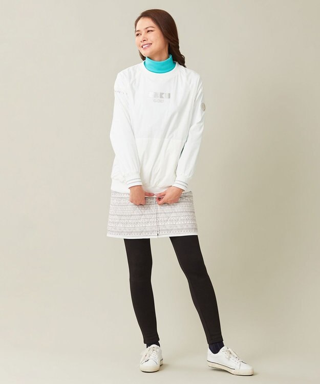 23区GOLF 【WOMEN】【防寒 】リバーシブル スカート ライトグレー系5