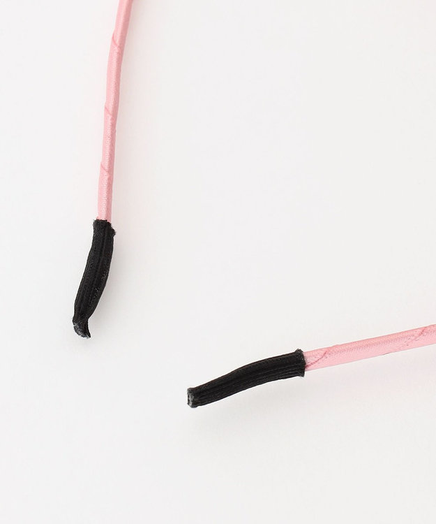 ANY KIDS リボン×ビジューカチューシャ ピンク