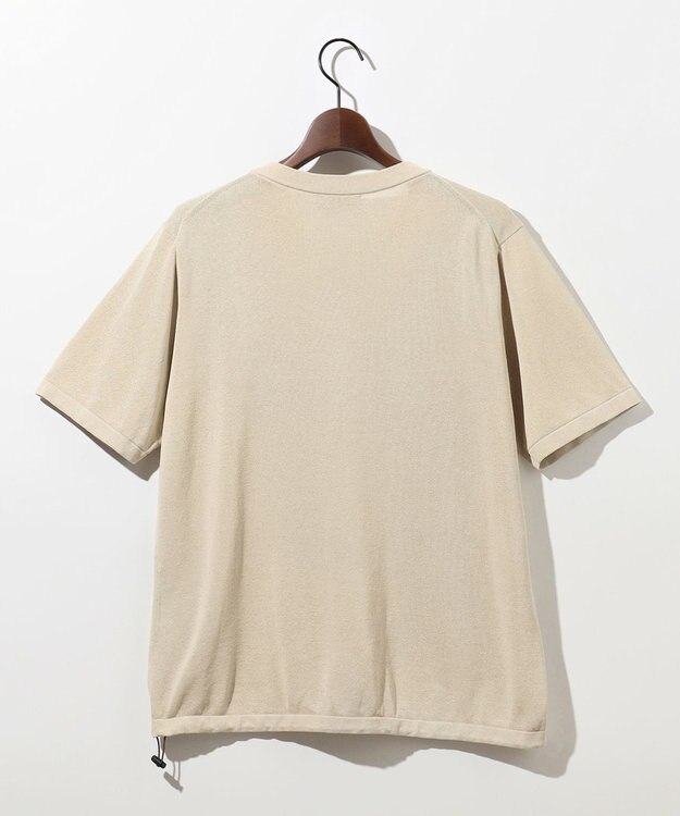 JOSEPH ABBOUD MOUNTAIN 【エコ素材・軽量・通気性・速乾性】ペーパーヤーンニット Ｔシャツ ベージュ系