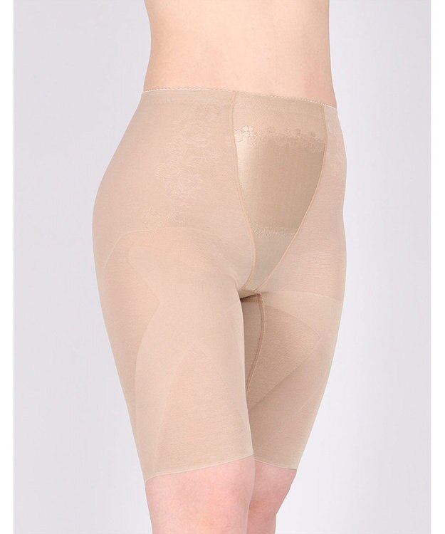 Wing ガードル フルロング丈 【スリムアップパンツ】 はいて歩いてエクササイズ KQ0823 ウイング／ワコール シナモンブラウン