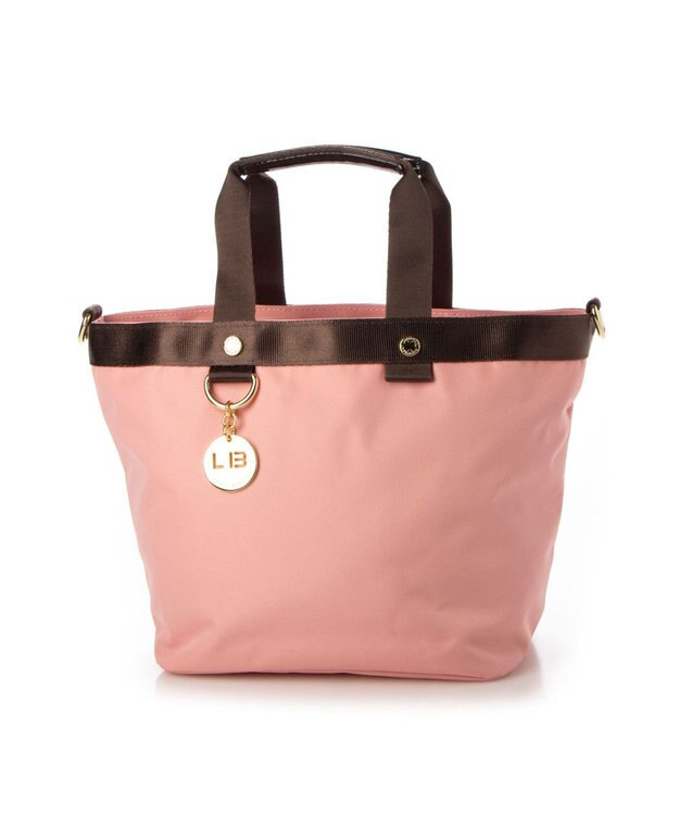 LA BAGAGERIE チャーム付き　2WAYトート ピンク