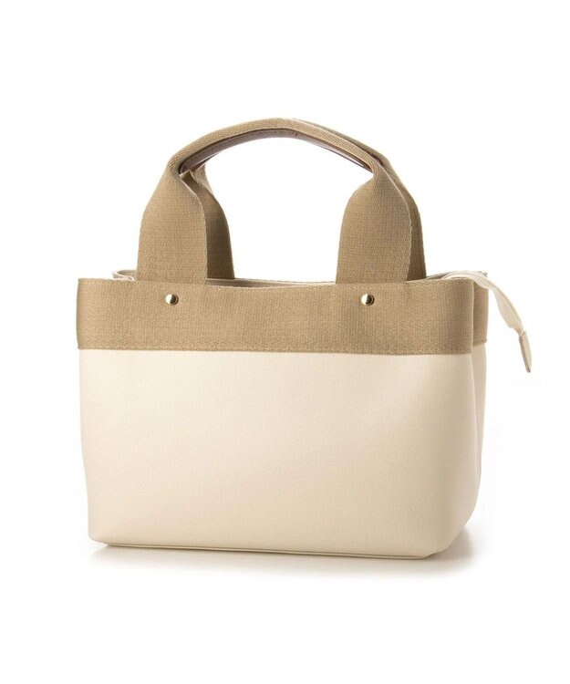 UNBILLION 【訳あり商品】カシュカシュ cache cache / テープディテール2wayパーテーショントート アイボリー