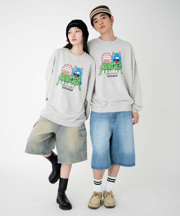 WEGO 【ユニセックス着用ITEM/SMLサイズ展開】アソートグラフィックプルオーバー 柄18