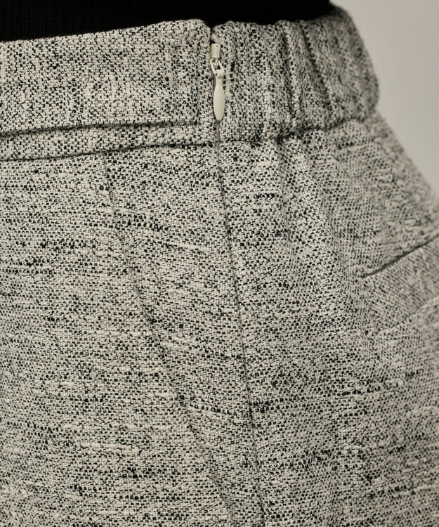 GRACE CONTINENTAL ツイードタックショートパンツ グレー