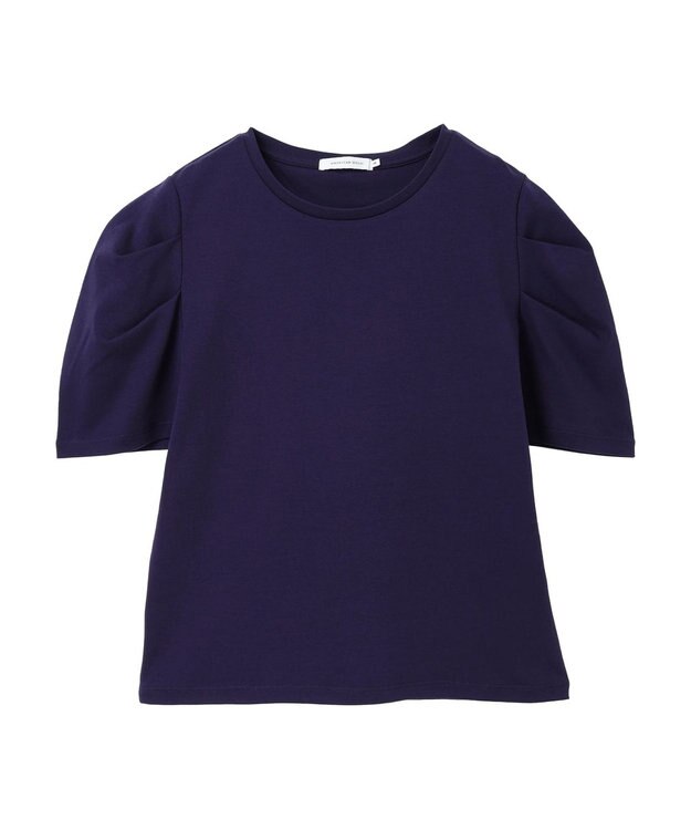 AMERICAN HOLIC 接触冷感タックスリーブ５分袖カットプルオーバー Purple