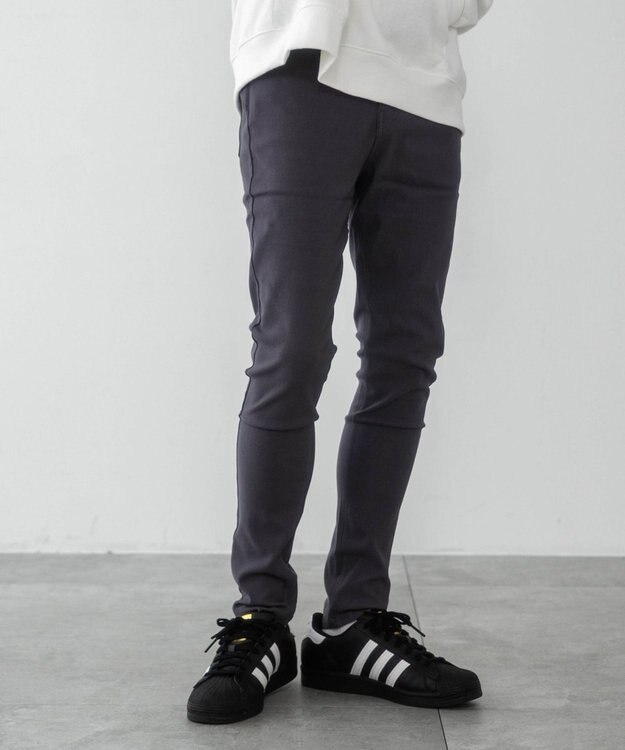 WEGO 【新色ブラックソノタは接触冷感/ユニセックス着用ITEM/ストレッチ/SMLXLサイズ展開】スキニーパンツ グレー