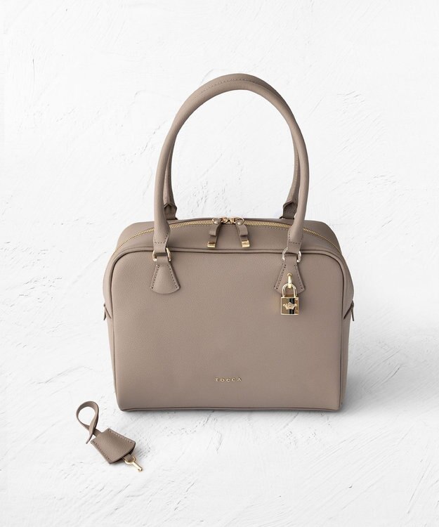 TOCCA HAPPY KEY BOSTONBAG ボストンバッグ ベージュ系