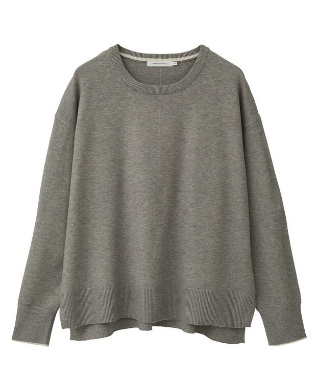 AMERICAN HOLIC バイパチクルーネックニットプルオーバー Light Gray Mixture