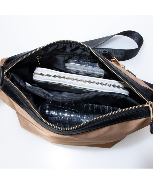 UNBILLION カシュカシュ cachechche / ベーシックナイロンショルダー キャメル