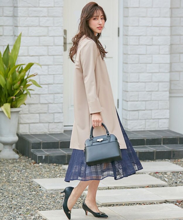 ANY SIS カラーレスライト コート ライトベージュ