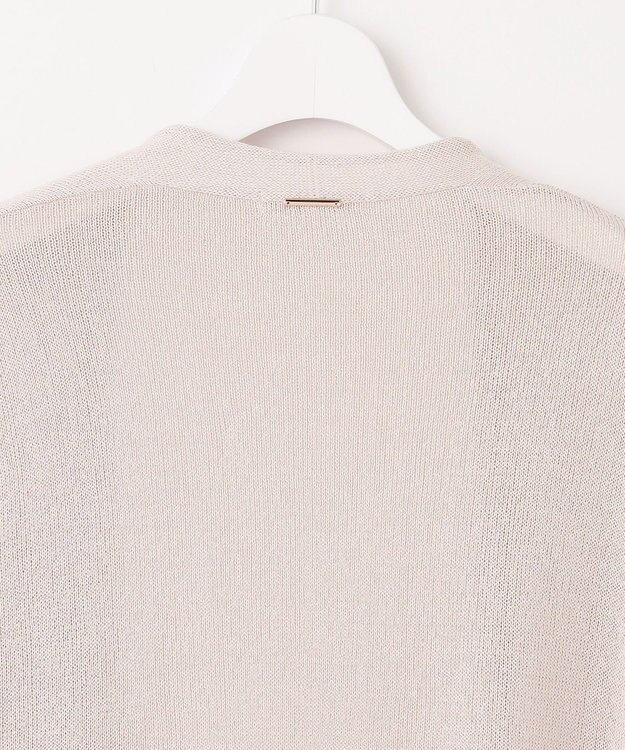 自由区 S 【洗える】ペーパーブレンドロング カーディガン ベージュ