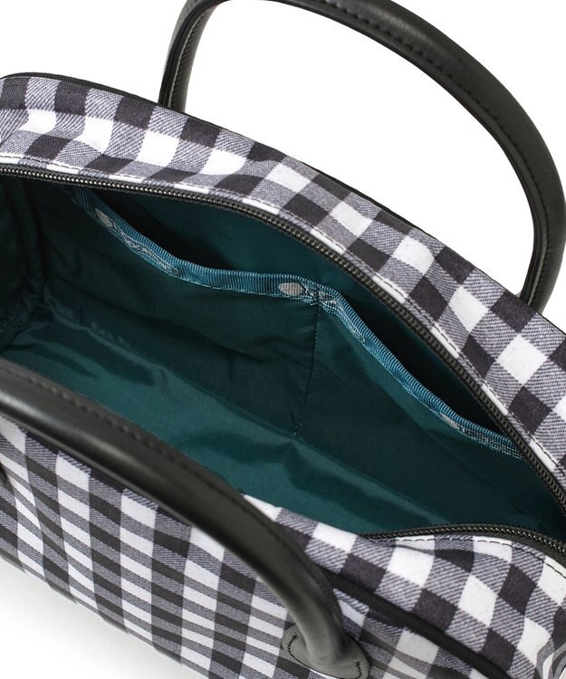 LeSportsac SQUARE TH CROSSBODY/アップタウンギンガム/ブラック アップタウンギンガム/ブラック