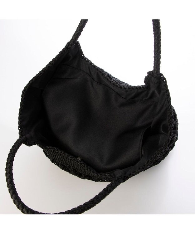 UNBILLION カシュカシュ cachecache / 柄編みベーシックトート ブラック