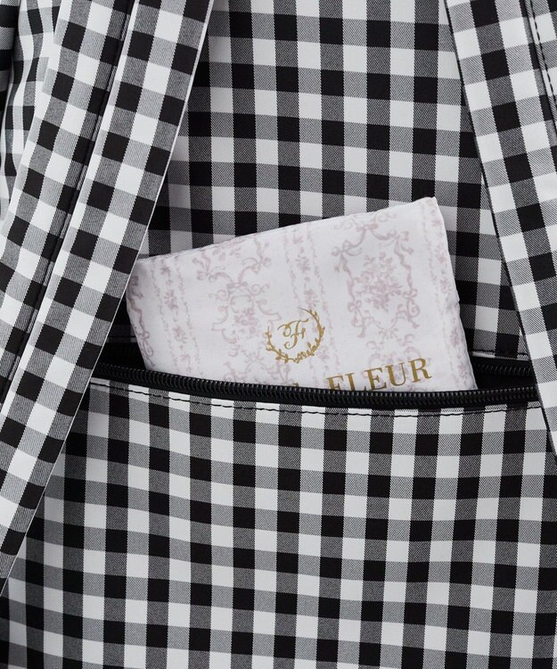 Maison de FLEUR 撥水加工フロントリボンリュック Black