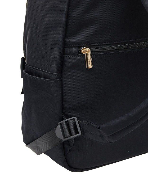 Maison de FLEUR 撥水加工フロントリボンリュック Black
