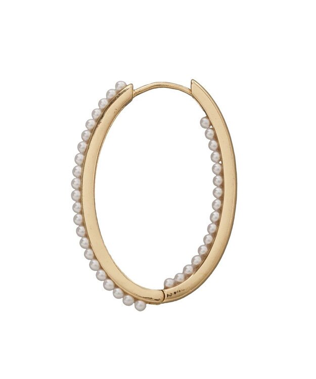 Green Parks パールラインワンタッチピアス Gold