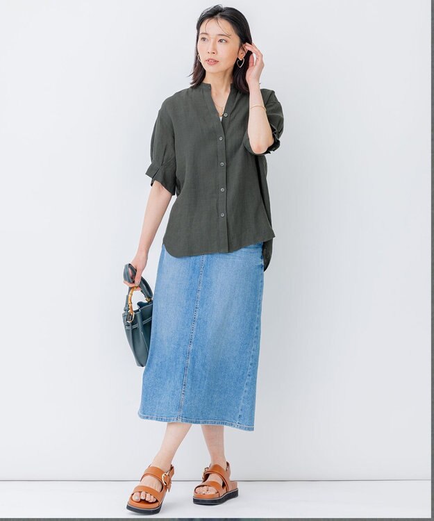 23区 S 【洗える】23区DENIM ストレッチデニム スカート スカイブルー系