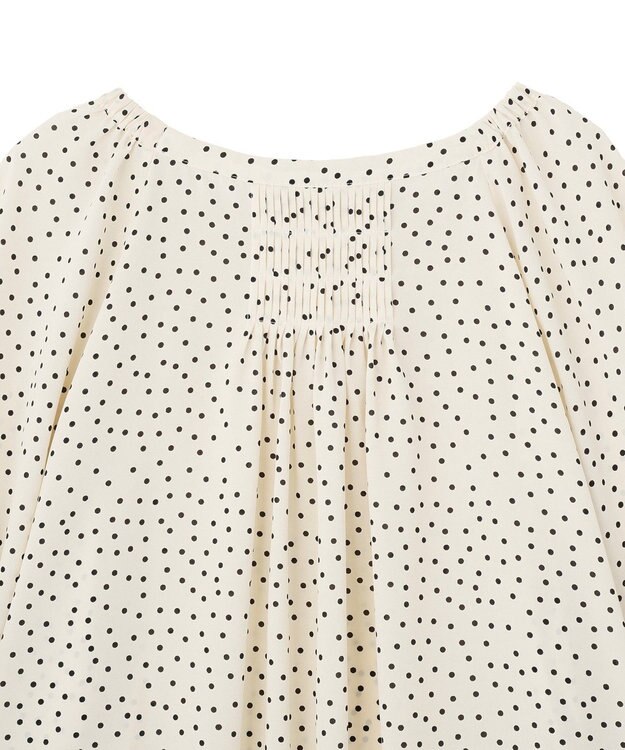 YECCA VECCA ホイップスリーブブラウス Dot