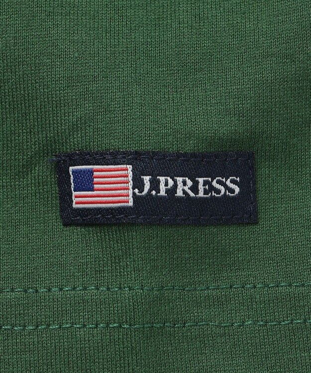 J.PRESS KIDS  【90-130cm】 50/2天竺ロゴＴシャツ カーキ