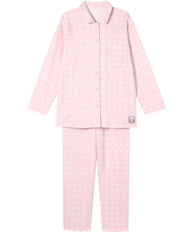 ワコール／睡眠科学 パジャマ 綿100%(本体) あったか SOU・SOU（R） 長袖 長ズボン レディース YDW480 睡眠科学／ワコール ピンク