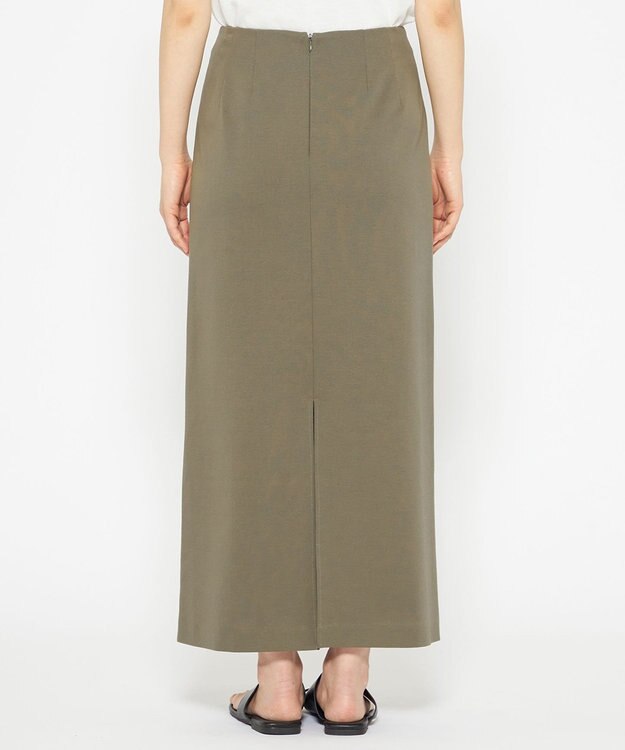 uncrave 【接触冷感・UVカット】ダブルフェイスジャージー スカート（uncrave STANDARD） オリーブ