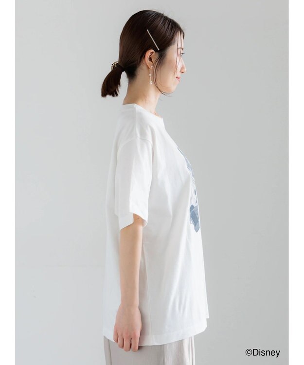 Te chichi 【Disney】MICKEY/フロントプリントTシャツ ブラック