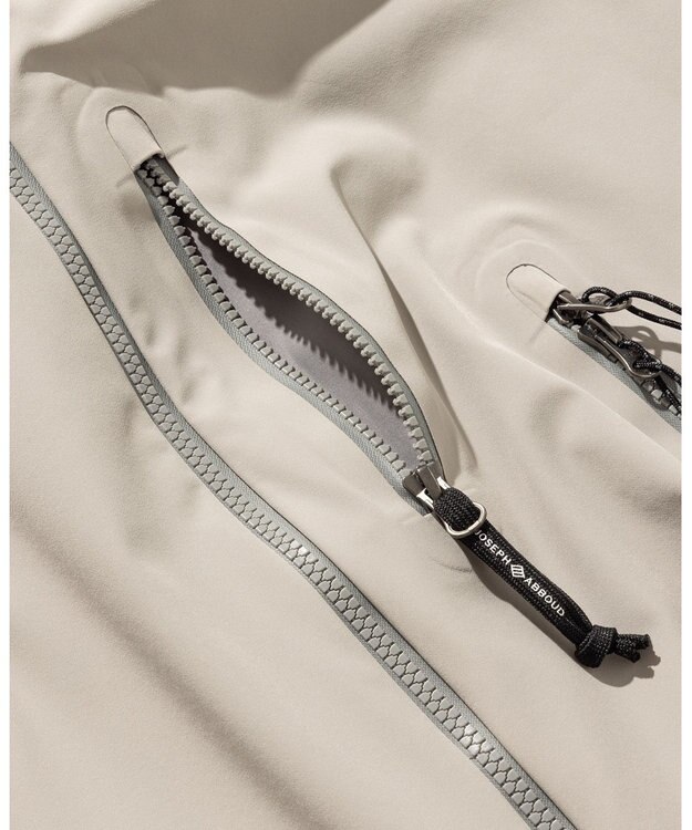 JOSEPH ABBOUD MOUNTAIN 【ストレッチ/撥水/防水素材/イタリア素材/ライナードッキング対応】マウンテンシェル パーカー ライトグレー系